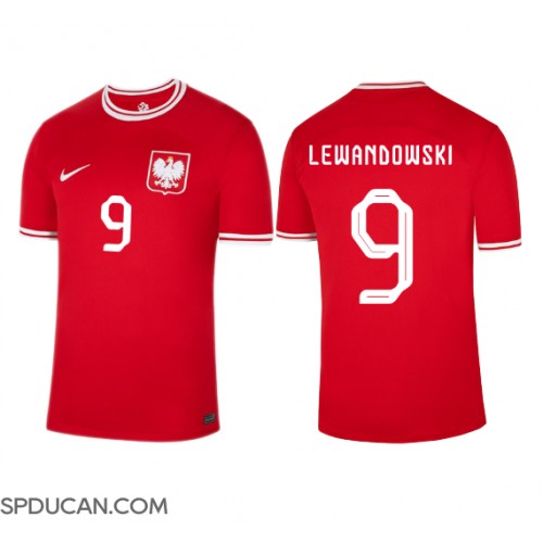 Muški Nogometni Dres Poljska Robert Lewandowski #9 Gostujuci SP 2022 Kratak Rukav